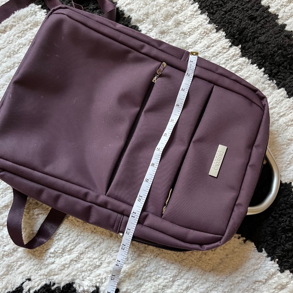 Water-Resistant Purple Computer Backpack - image 8